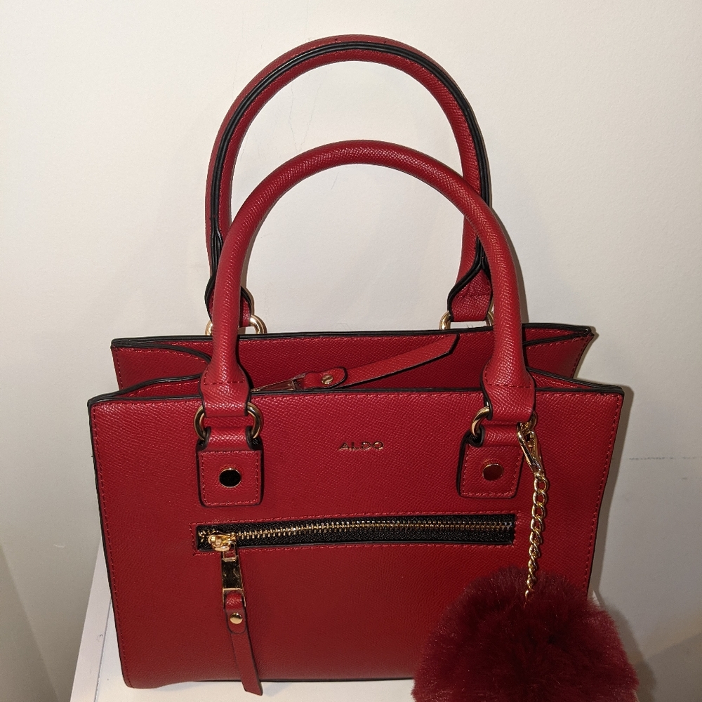 Red crossbody bag